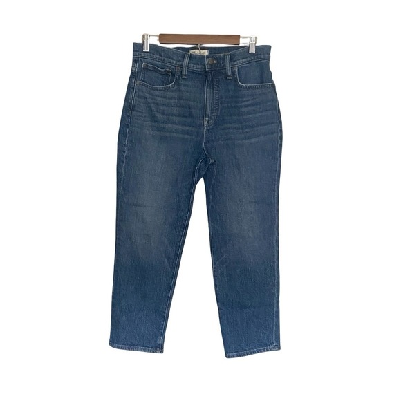 Madewell Denim - Madewell Classic Straight Jeans 29P Petite Blue Mid Wash Denim